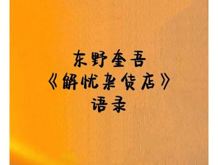 解忧杂货店推荐语,《解忧杂货店》推荐理由?_它能帮助你解决烦恼吗!